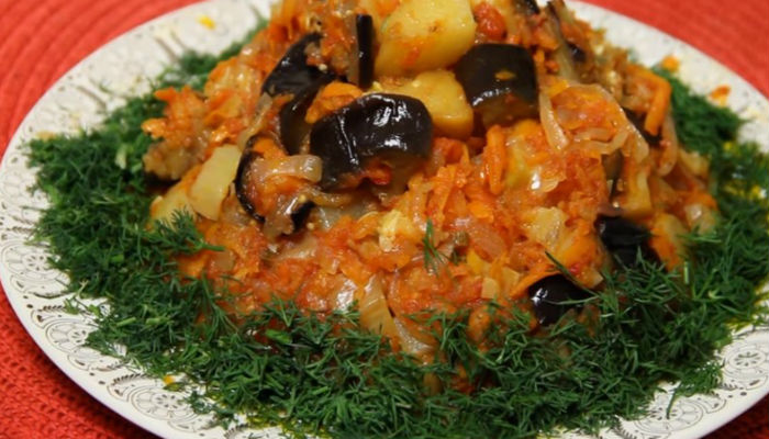 Овощное рагу, рецепт с кабачками и баклажанами