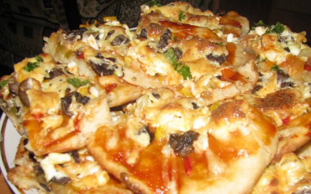 Пицца с грибами в духовке. Рецепты приготовления пиццы в домашних условиях