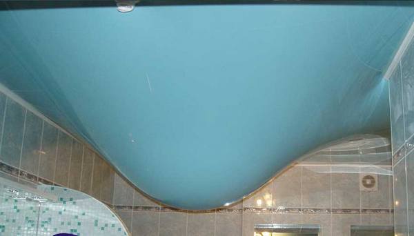 Плюсы и минусы натяжных потолков в ванной комнате
