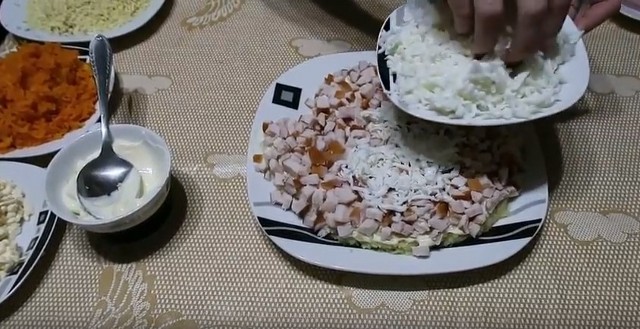 Салат «Собачка» на Новый год 2018, простые и вкусные рецепты приготовления салата
