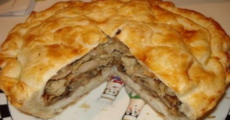 Узбекский курник — царь пирогов! Понадобятся самые простые продукты…